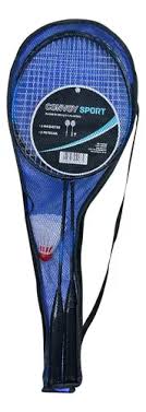 Raquete em Aço e Plástico - com 2 Raquetes e 2 Petecas