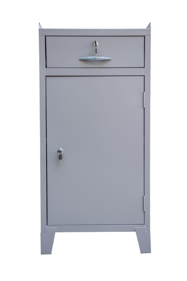 Armário de Aço Ferramenteiro Afs 01 Porta C/01 Prateleira Fixa - Chapa # 26 , 24 e 22
