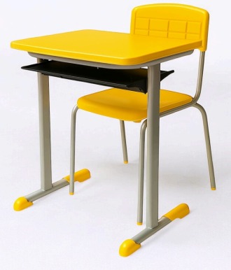 Conjunto Escolar Cja03 Infantil Fnde Polipropileno  - Diversas Cores