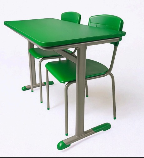 Mesa Dupla Compacta Juvenil Mdf com Fórmica - Diversas Cores