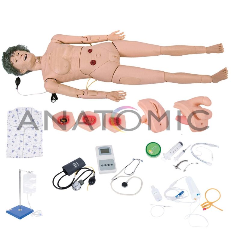 Manequim Geriátrico Bissexual Simulador Avançado para Enfermagem (vovó) -tgd-4022-b