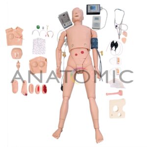 Manequim Bissexual, Simulador para Treino Habilidades Clínicas, Ausculta, Acls, Dea e Ecg (ren) -tgd-4025-xs