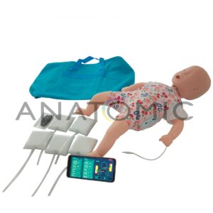 Manequim Bebê Simulador para Treino de Rcp e Manobra de Heimlich com Aplicativo -tgd-4005-b 